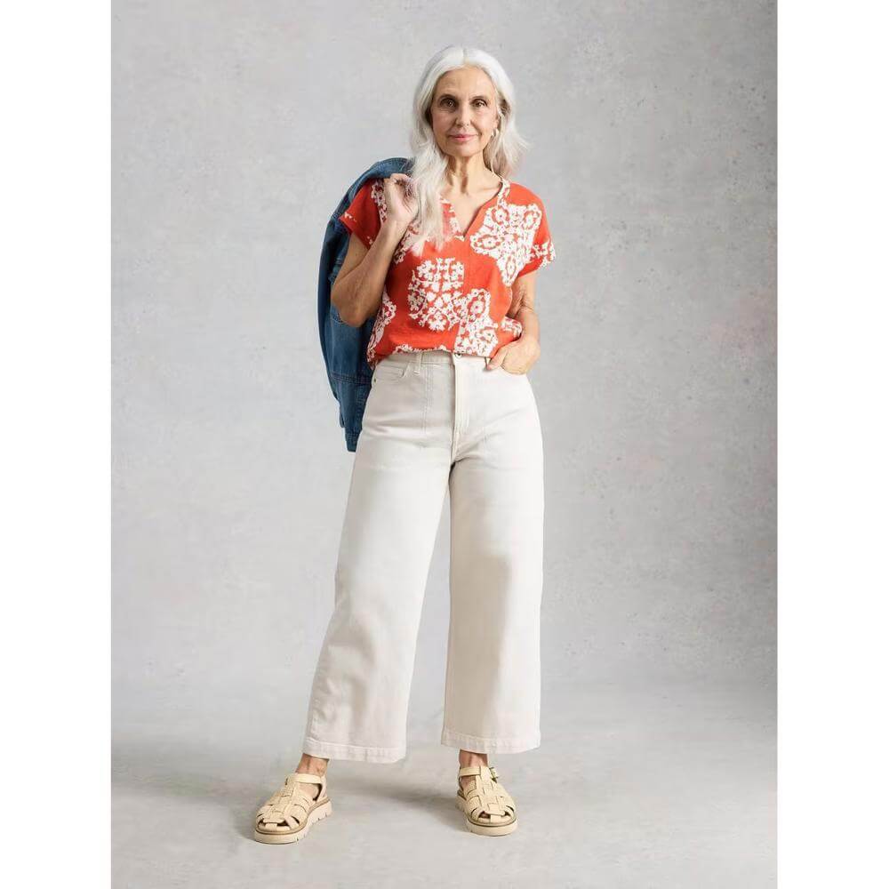 White Stuff Nelly Notch Neck Tee